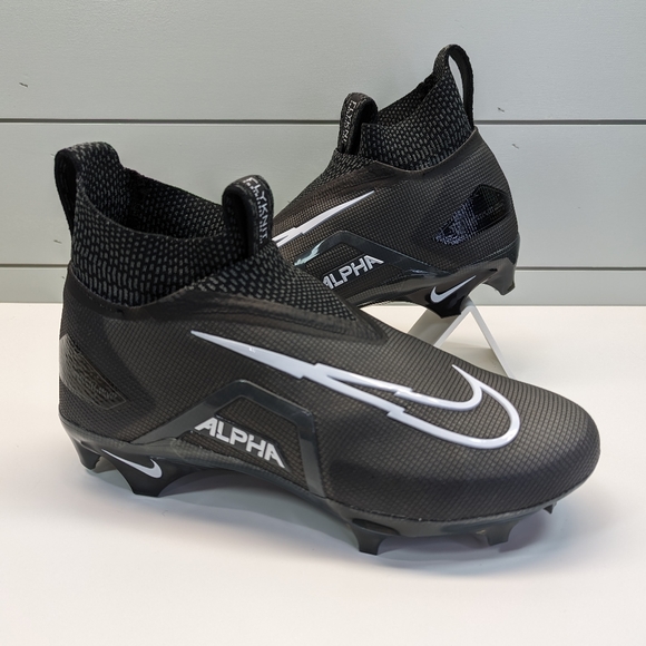 Nike Alpha Menace Elite 3 Black White CT6648-010 Football cleats size Men's 7 - Picture 1 of 10